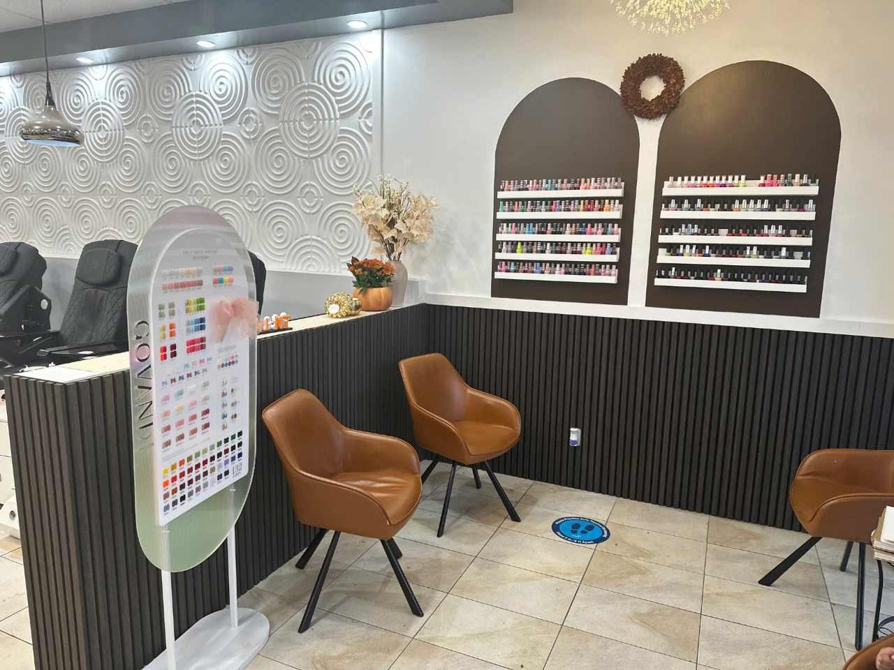 Hair Salon Refresh With Smoked Oak Wall Panels