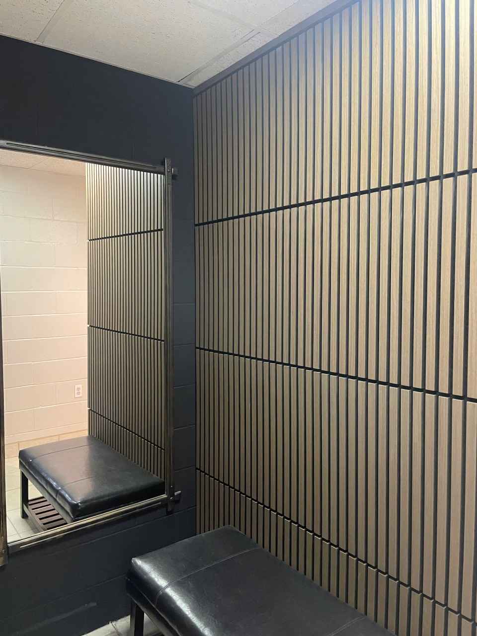 Changing Room Makeover With Hush™ Walnut Panels