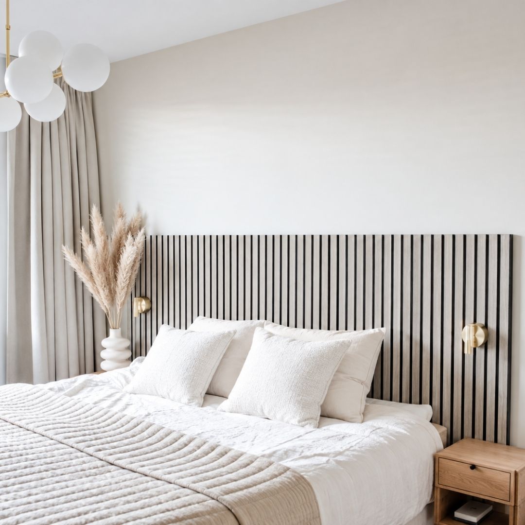 Wood Slat Headboard Ideas for Bedrooms