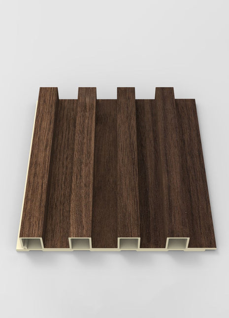 Panneaux muraux rainurés en WPC Wallflute™ Cocoa Ember