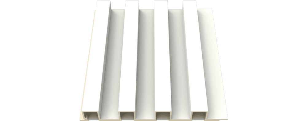 Panneaux muraux cannelés WPC pour voile de mariée Wallflute™ - 0.55 ft x 9ft