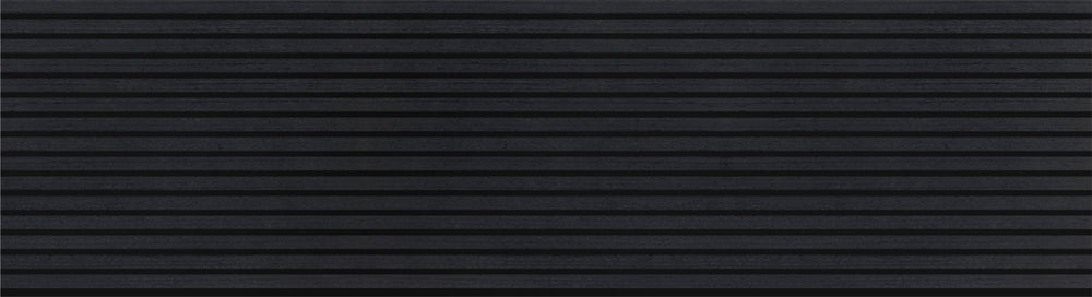 Hush™ 9' Black Oak Acoustic Slat Wood Wall Panels (Box of 2 pcs.) - 10ft x 2ft