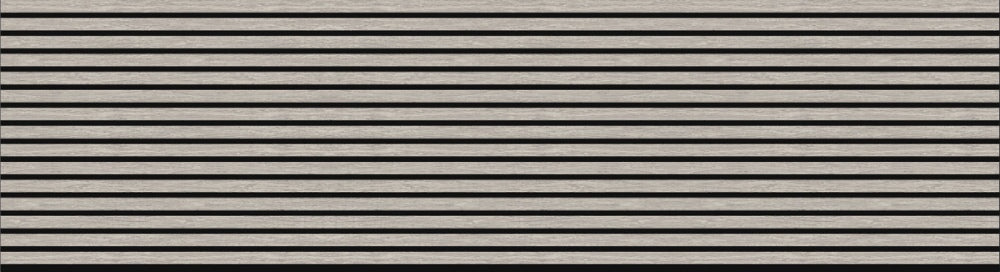 Hush™ Grey Oak Acoustic Slat Wood Wall Panels (Box of 2 pcs.) - 10ft x 2ft
