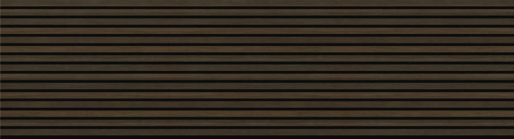 Hush™ 9' Smoked Oak Acoustic Slat Wood Wall Panels (Box of 2 pcs.) - 9ft x 2ft