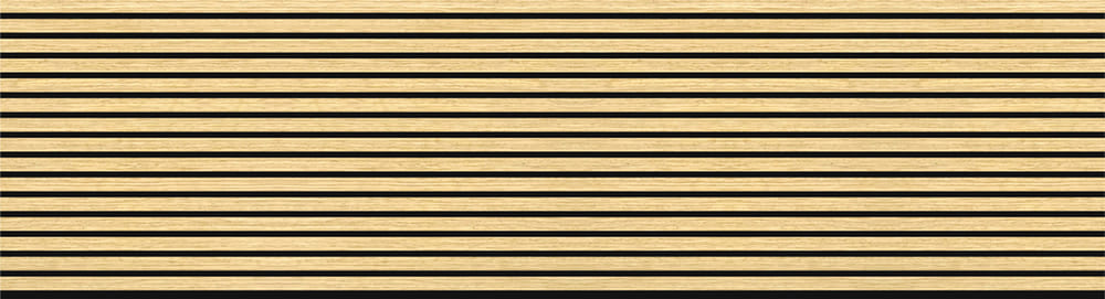 Hush™ 9' White Oak Acoustic Slat Wood Wall Panels (Box of 2 pcs.) - 9ft x 2ft