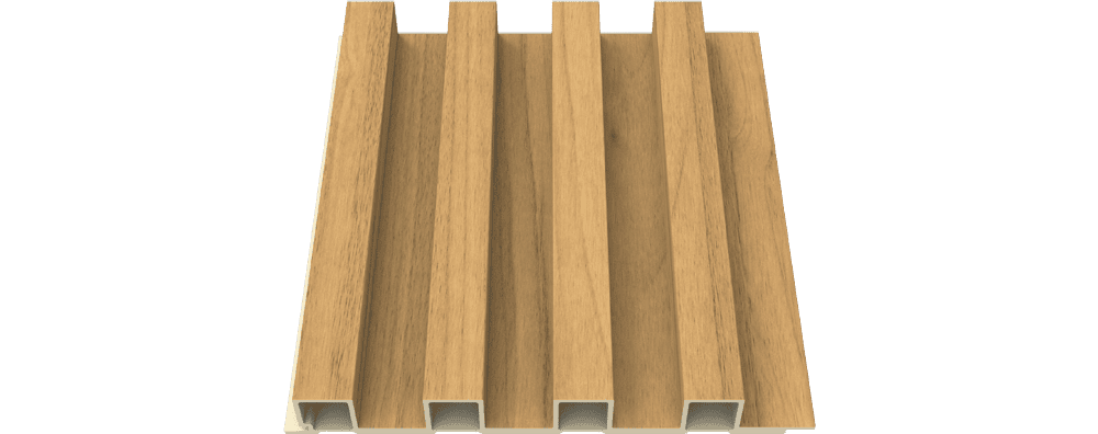 Panneaux muraux rainurés en composite bois-plastique (WPC) Wallflute™ Prairie Dawn - 0.55 ft x 9ft