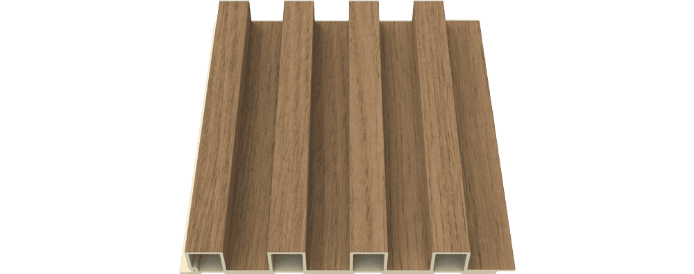 Wallflute™ Velvet Umber WPC Fluted Wall Panels - 6 5/8 in x 9ft