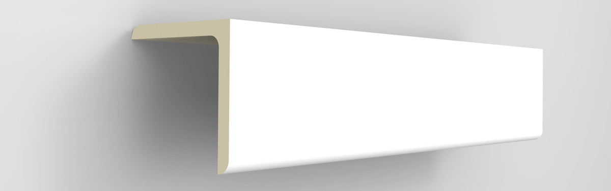 Wallflute™ Fluted Panel L-Trim – Northern White - Default Title