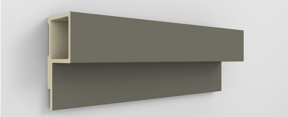 Profilé de finition pour panneau cannelé Wallflute™ – Kendall Charcoal - Default Title