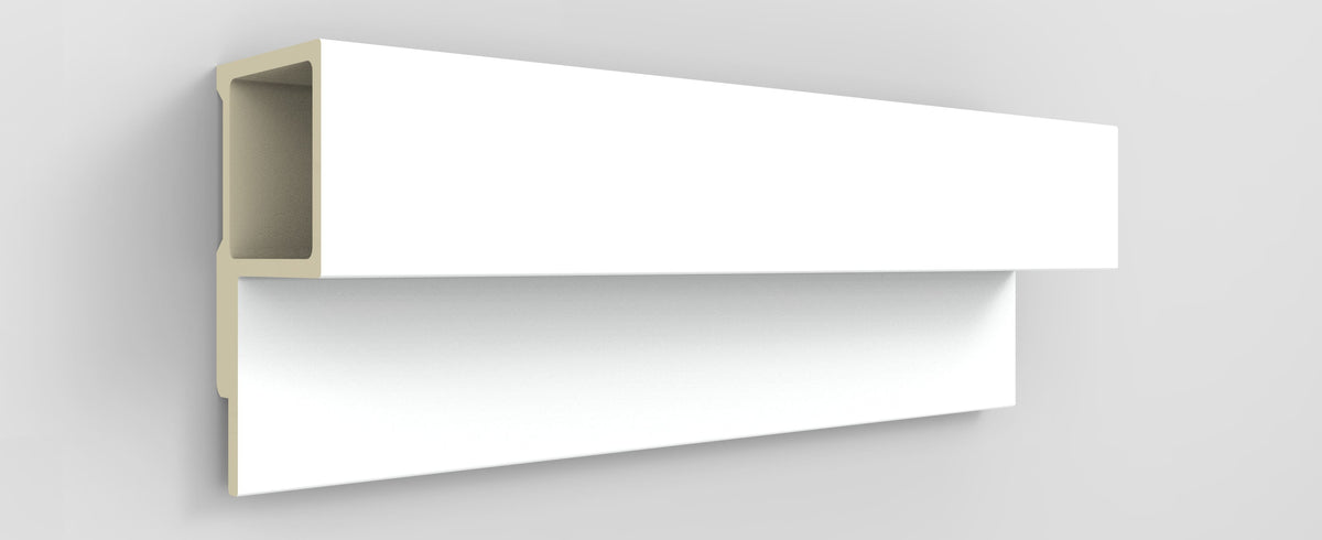 Profil de finition pour panneau rainuré Wallflute™ – Blanc nordique - Default Title