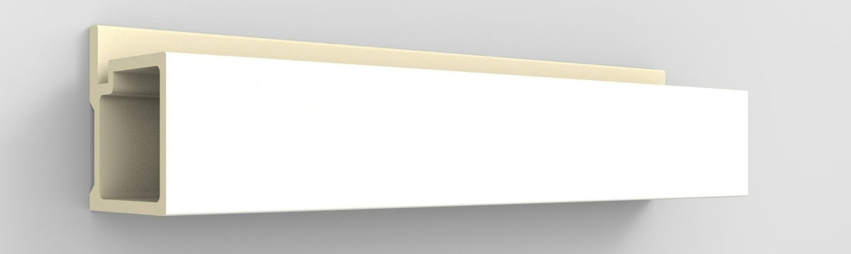 Wallflute™ Fluted Panel End Cap Trim – Bridal Veil - Default Title