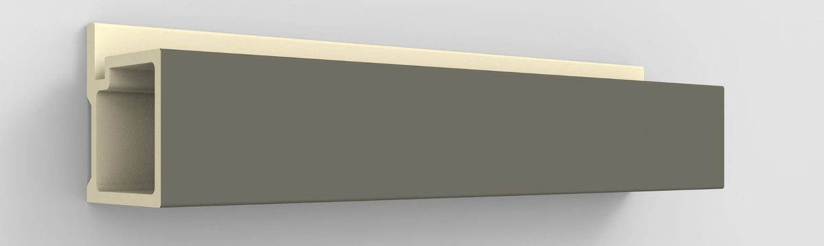 Bout de finition pour panneau cannelé Wallflute™ – Gris anthracite Kendall - Default Title