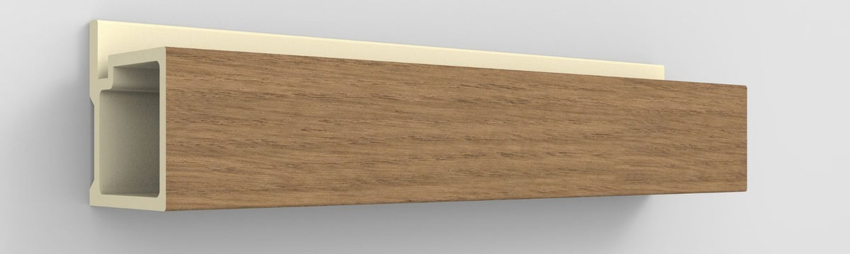 Wallflute™ Fluted Panel End Cap Trim – Velvet Umber - Default Title