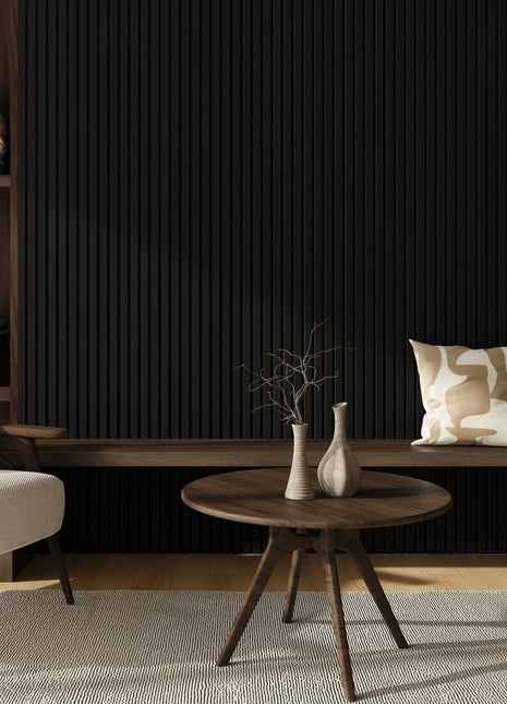 Hush™ Black Oak Acoustic Slat Panels (Box of 2 pcs.)