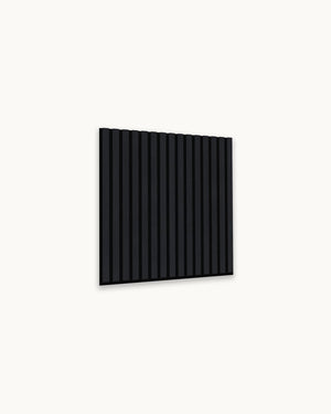 Hush™ 2' Black Oak Acoustic Slat Wood Wall Panels (Box of 4 pcs.)