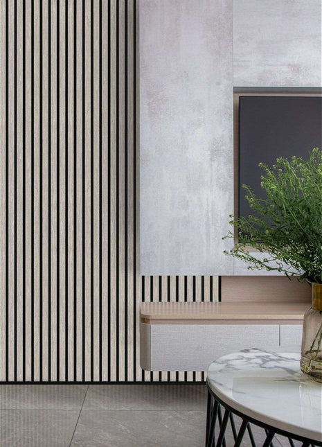 Hush™ Grey Oak Acoustic Slat Panels (Box of 2 pcs.)