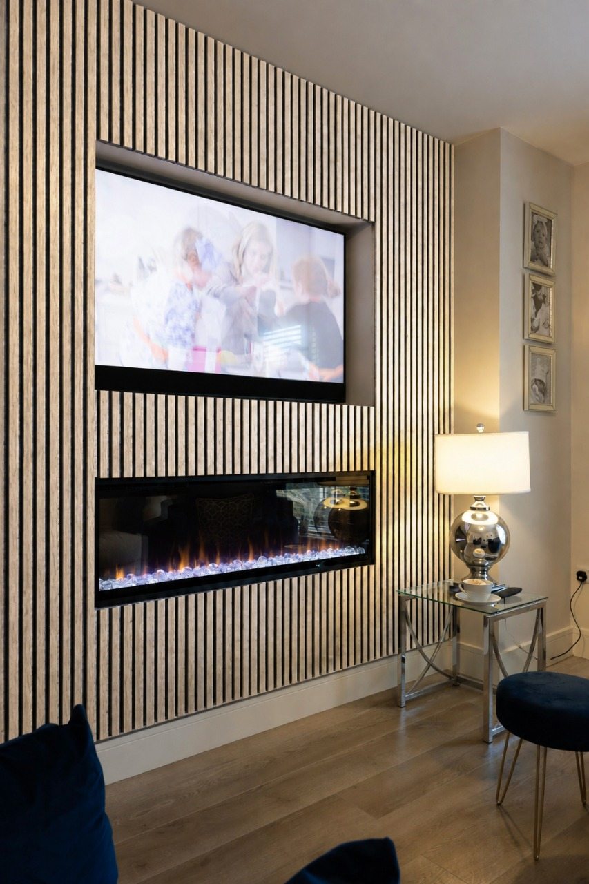 Hush™ 9' Walnut Acoustic Slat Wood Wall Panels (Box of 2 pcs.)