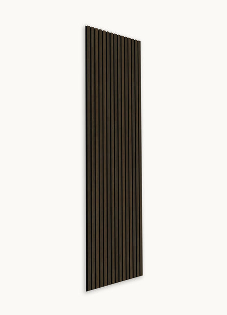 Hush™ 9' Smoked Oak Acoustic Slat Wood Wall Panels (Box of 2 pcs.)