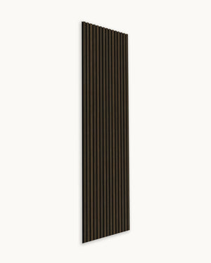 Hush™ 9' Smoked Oak Acoustic Slat Wood Wall Panels (Box of 2 pcs.)