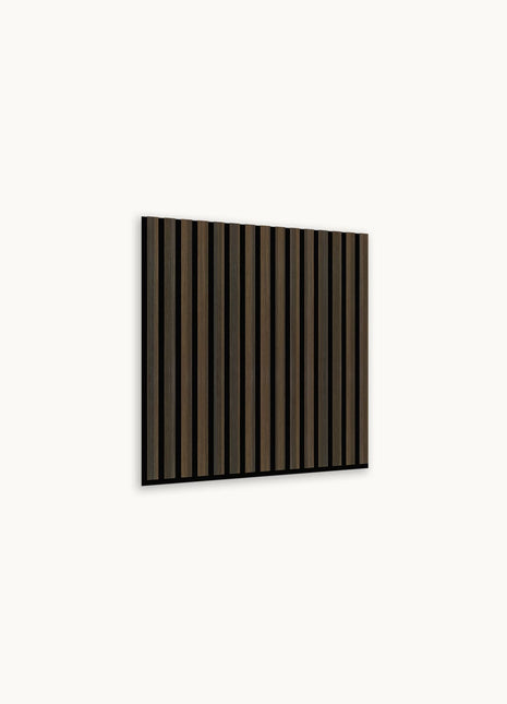 Hush™ 2' Smoked Oak Acoustic Slat Wood Wall Panels (Box of 4 pcs.)