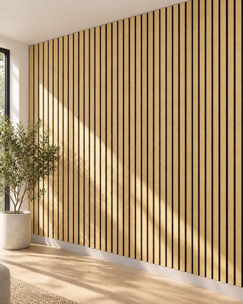 Repeat the process across the wall for a seamless finish.