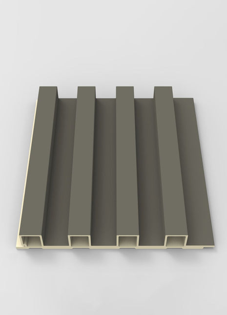 Panneaux muraux rainurés en WPC Wallflute™ Kendall Charcoal