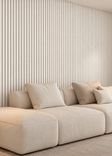 Wallflute™ Fluted Panel Edge Trim – Bridal Veil