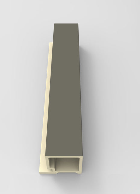 Wallflute™ Fluted Panel End Cap Trim – Kendall Charcoal