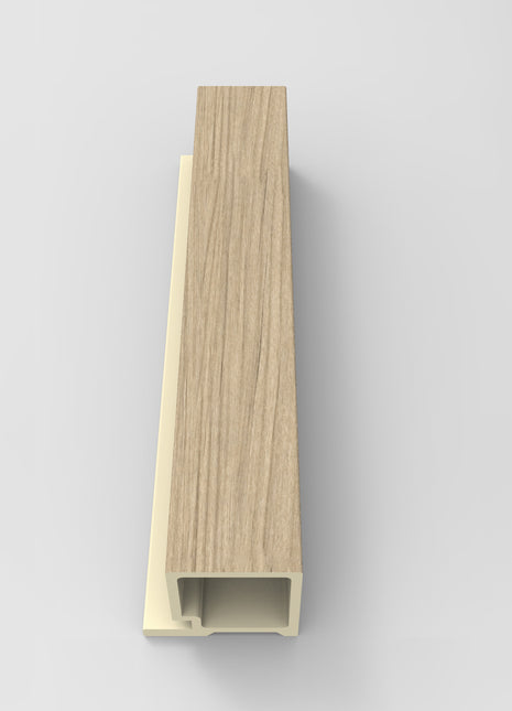 Wallflute™ Fluted Panel End Cap Trim – Wheat Veil