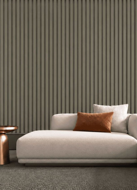 Wallflute™ Fluted Panel End Cap Trim – Kendall Charcoal