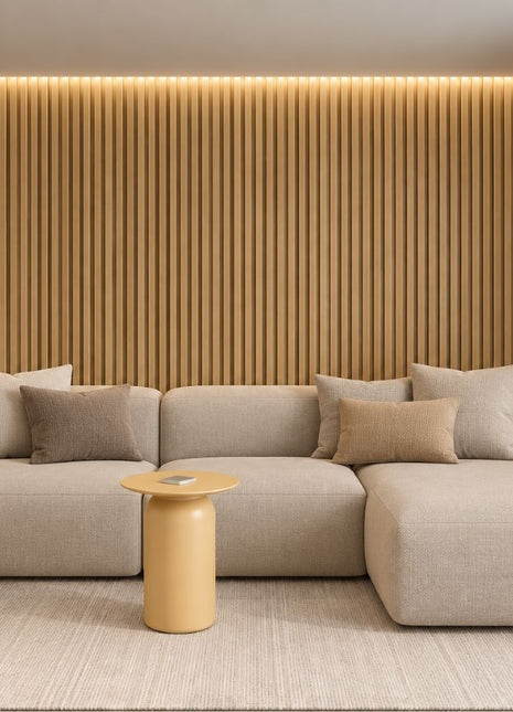 Wallflute™ Fluted Panel Edge Trim – Prairie Dawn