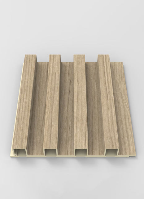 Panneaux muraux cannelés en WPC Wheat Veil Wallflute™